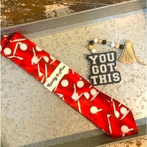 KNOTTY & Nice red plastic cup beer pong tie NWT